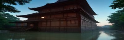 城市夜景延时色视频案例，霓虹灯光流动轨迹形成蓝紫色光绘效果，高楼璀璨、色彩层次分明